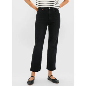 Twin Doves Treasure Straight Ankle Jean Size 30 Black Onyz Emerson Fry High Rise